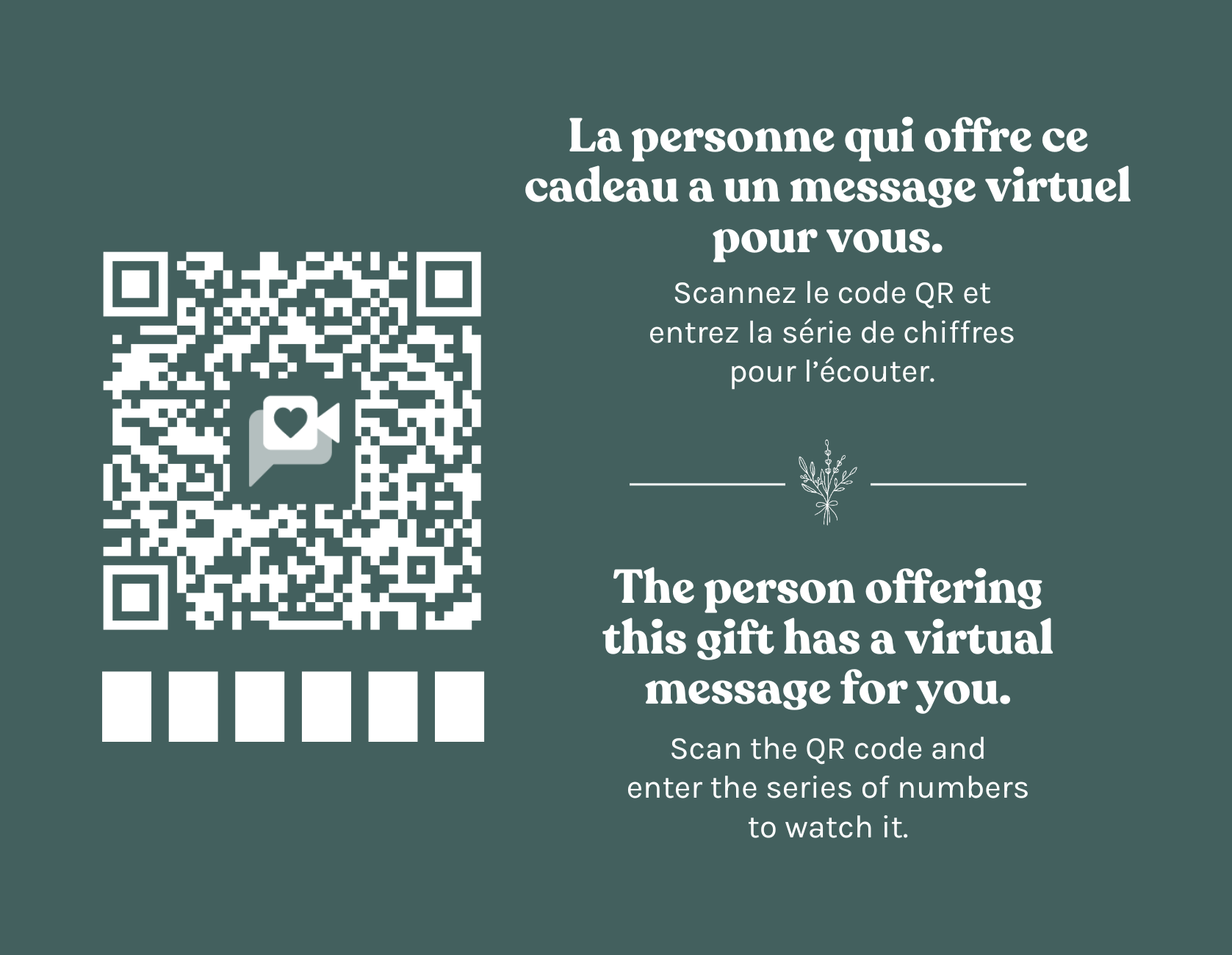 Send a gift message with your order (You'll record after checkout)