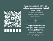 Send a gift message with your order (You'll record after checkout)