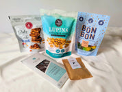 Produits Juliette & Chocolat, Croque-Lupin, C’est Bonbon, Rochef et Sük de la boîte Gourmande Azur