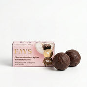 Hot chocolate melting bombs