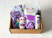 Coffret de Produits de bain québécois colorés pour pré-adolescente avec bombe et bruine corporelle