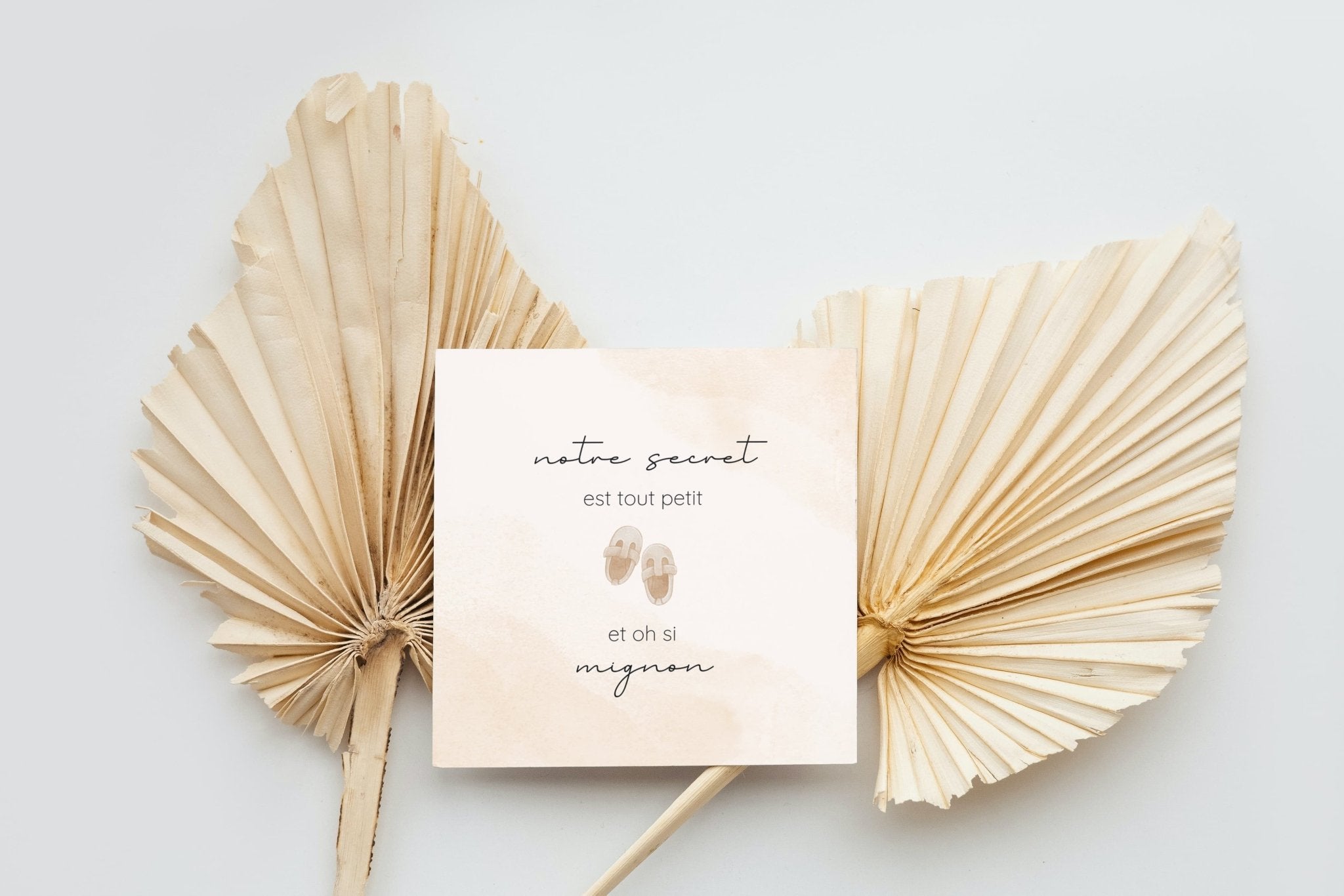 Greeting card - Baby on the way (French)